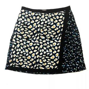 JCrew Women's Pleated Floral Print Wrap Skirt